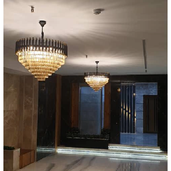 لوستر مدرن کریستالی کد 437 لوستر مدرن کریستالی کد 437