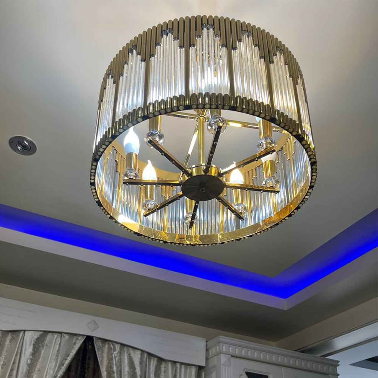 لوستر مدرن کریستالی کد 434 لوستر مدرن کریستالی کد 434