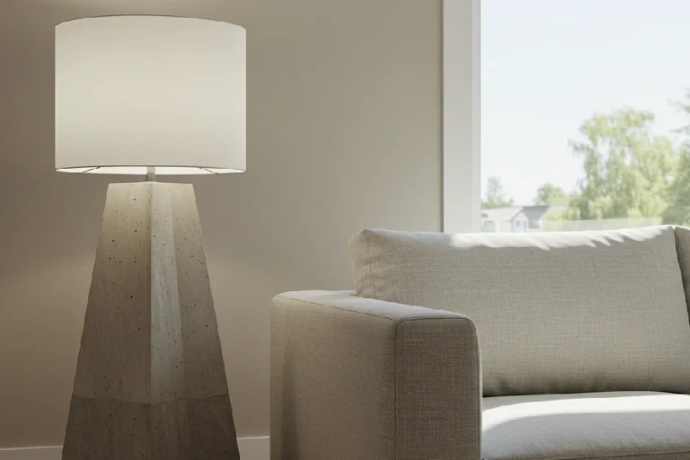 آباژور کنار مبل راحتی