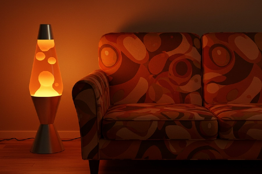 آباژور کنار مبل راحتی